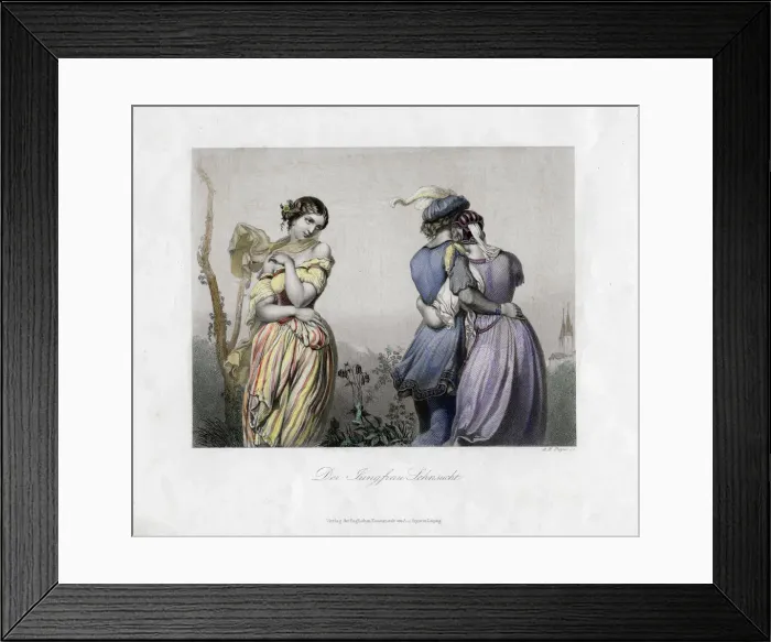 Framed Print : The Virgin Longing, c19th century. Artist: AH Payne Framed Print : The Virgin Longing, c19th century. Artist: AH Payne