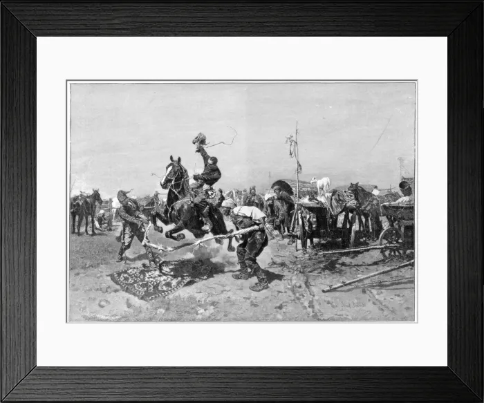 Framed Print : A Russian horse fair, 1894 Framed Print : A Russian horse fair, 1894