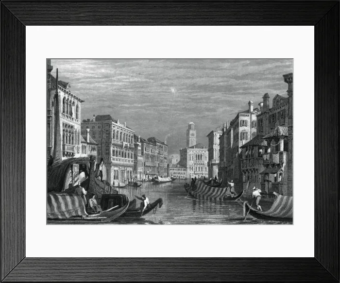 Framed Print : The Grand Canal, Venice, c19th century. Artist: Sam Fisher Framed Print : The Grand Canal, Venice, c19th century. Artist: Sam Fisher