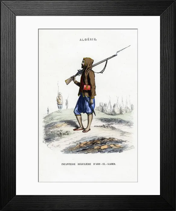 Framed Print : Infantry of Abd-el-Kader, Algeria Framed Print : Infantry of Abd-el-Kader, Algeria