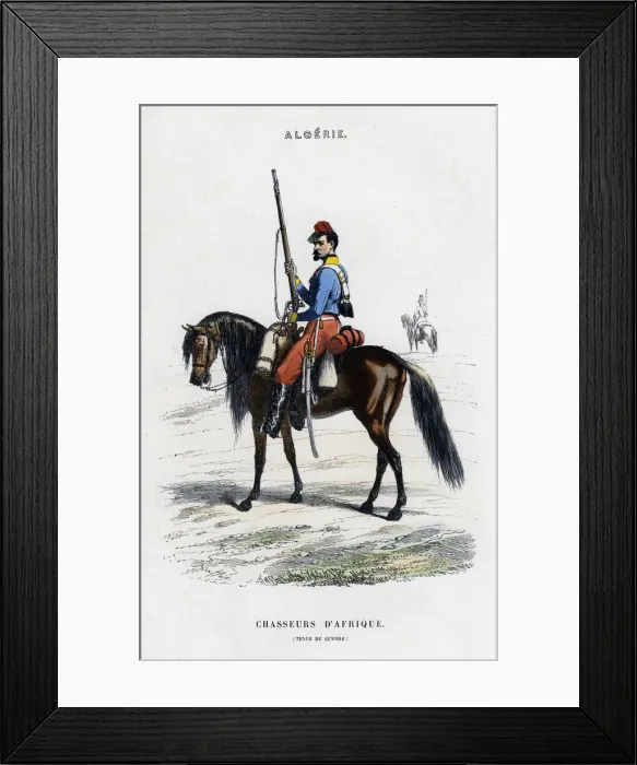 Framed Print : African Light Horse; French Army in Algeria Framed Print : African Light Horse; French Army in Algeria