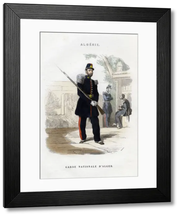 Framed Print : Algerian National Guard; French Army in Algeria. Artist: Dumont Framed Print : Algerian National Guard; French Army in Algeria. Artist: Dumont