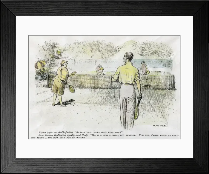 Framed Print : Tennis, 1931. Artist: Atsmith Framed Print : Tennis, 1931. Artist: Atsmith