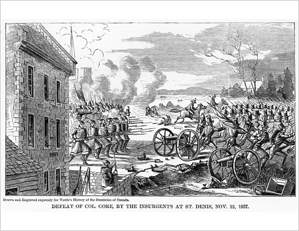 Defeat of Colonel Gore, by the Insurgents at St Denis, 22 November 1837, (1877)