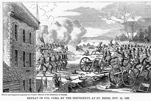 Defeat of Colonel Gore, by the Insurgents at St Denis, 22 November 1837, (1877)