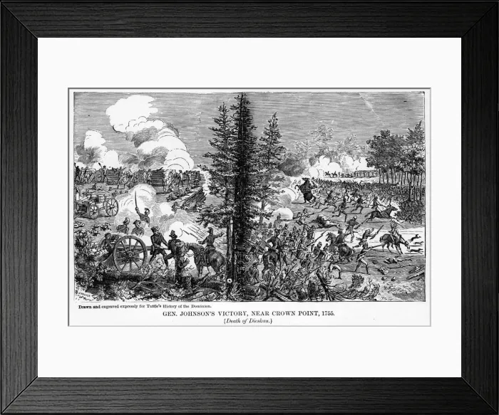 Framed Print : General Johnsons Victory, near Crown Point, 1755, (1877) Framed Print : General Johnsons Victory, near Crown Point, 1755, (1877)