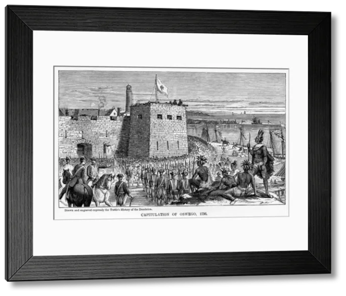 Framed Print : Capitulation of Oswego, 1756, (1877) Framed Print : Capitulation of Oswego, 1756, (1877)