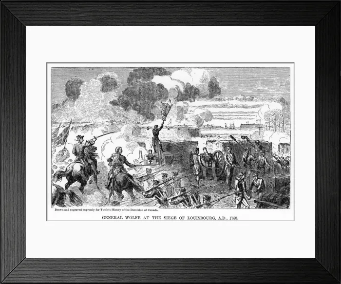 Framed Print : General Wolfe at the Siege of Louisbourg, AD 1758, (1877) Framed Print : General Wolfe at the Siege of Louisbourg, AD 1758, (1877)
