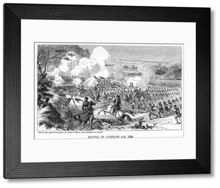Framed Print : Battle of Carillon, AD 1758, (1877) Framed Print : Battle of Carillon, AD 1758, (1877)