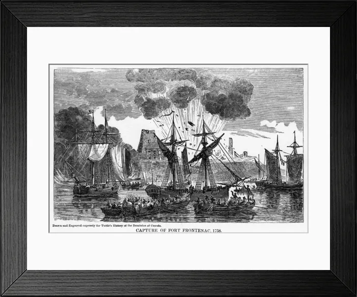 Framed Print : Capture of Fort Frontenac, 1758, (1877) Framed Print : Capture of Fort Frontenac, 1758, (1877)