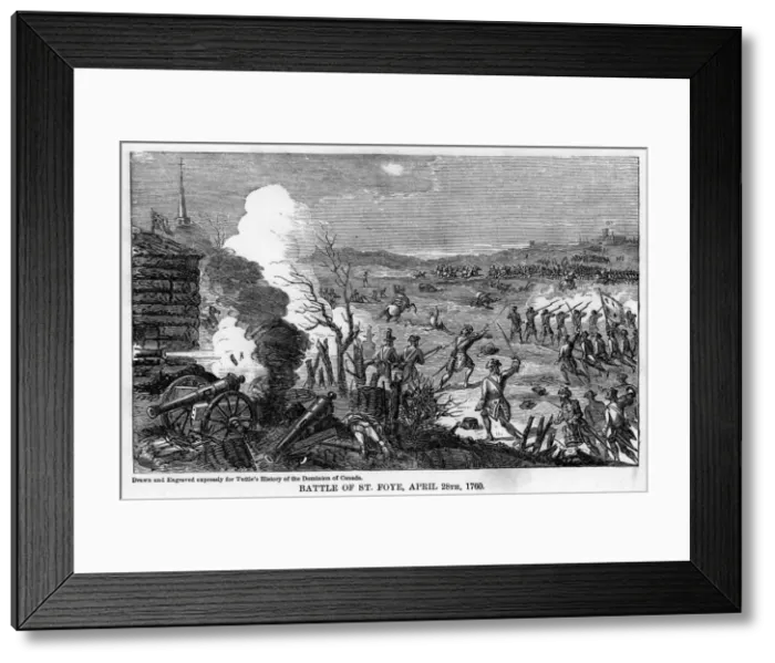 Framed Print : Battle of St Foye, April 28th 1760, (1877) Framed Print : Battle of St Foye, April 28th 1760, (1877)