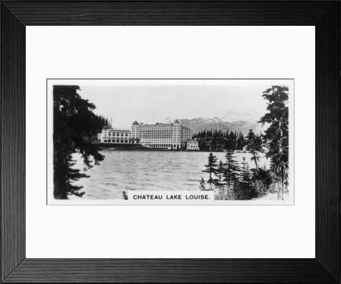 Framed Print : Chateau Lake Louise, Alberta, Canada, c1920s Framed Print : Chateau Lake Louise, Alberta, Canada, c1920s