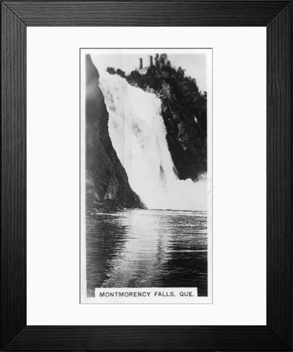 Framed Print : Montmorency Falls, Quebec, Canada, c1920s Framed Print : Montmorency Falls, Quebec, Canada, c1920s