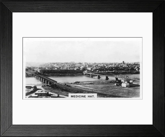 Framed Print : Medicine Hat, Alberta, Canada, c1920s Framed Print : Medicine Hat, Alberta, Canada, c1920s