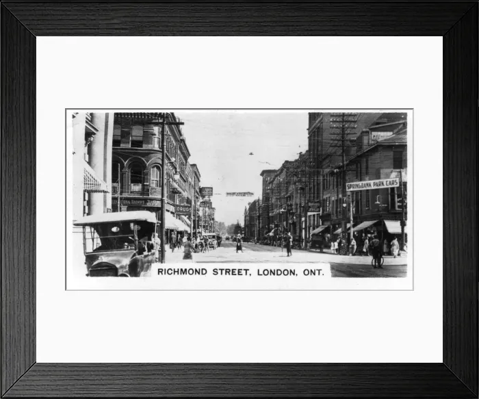 Framed Print : Richmond Street, London, Southwestern Ontario, Canada, c1920s Framed Print : Richmond Street, London, Southwestern Ontario, Canada, c1920s