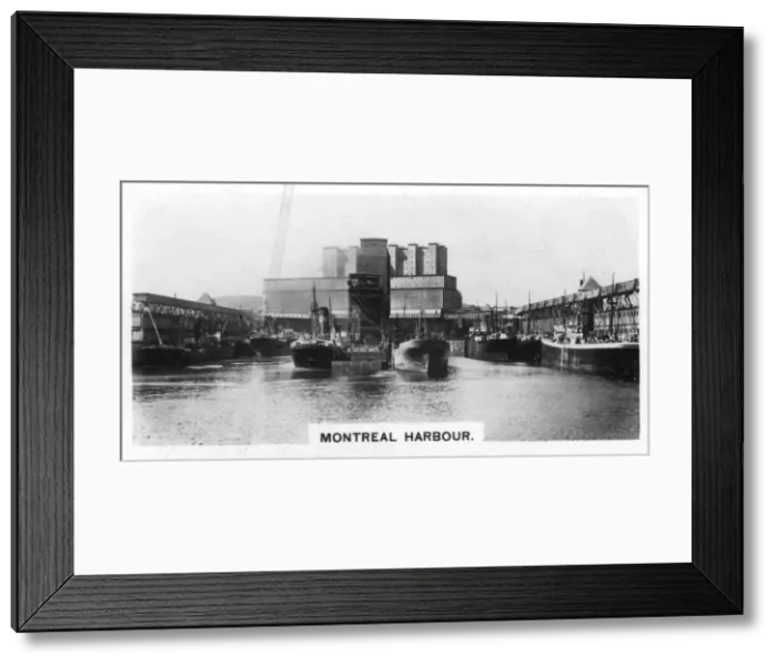 Framed Print : Montreal Harbour, Quebec, Canada, c1920s Framed Print : Montreal Harbour, Quebec, Canada, c1920s