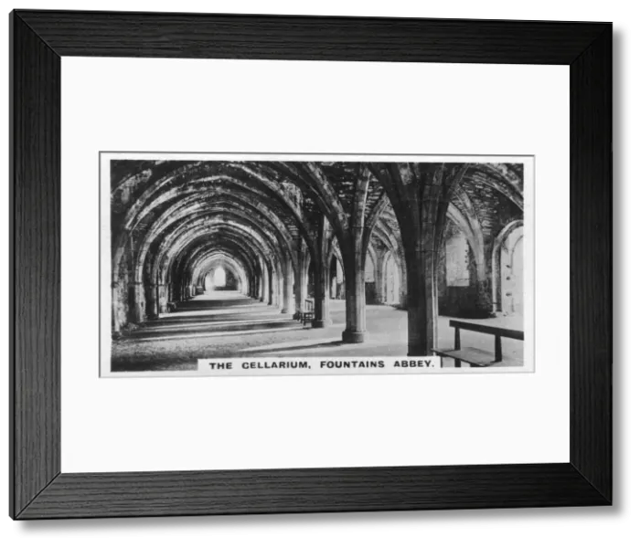 Framed Print : The Cellarium, Fountains Abbey, Yorkshire, c1920s Framed Print : The Cellarium, Fountains Abbey, Yorkshire, c1920s