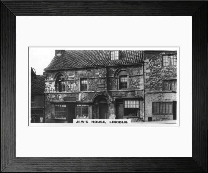 Framed Print : Jews House, Lincoln, c1920s Framed Print : Jews House, Lincoln, c1920s