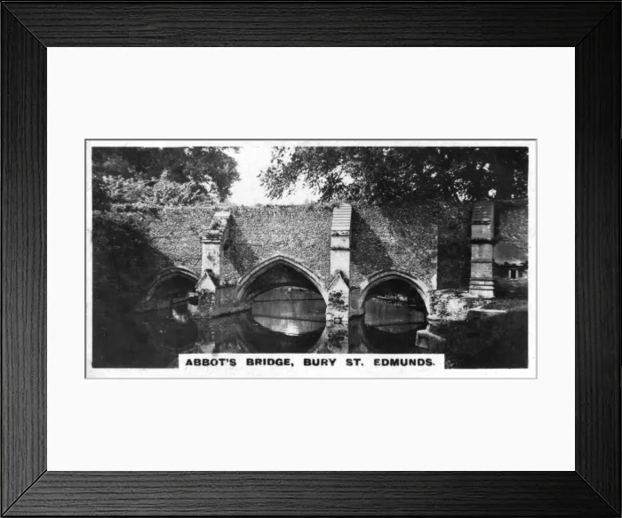 Framed Print : Abbots Bridge, Bury St Edmunds, Suffolk, c1920s Framed Print : Abbots Bridge, Bury St Edmunds, Suffolk, c1920s