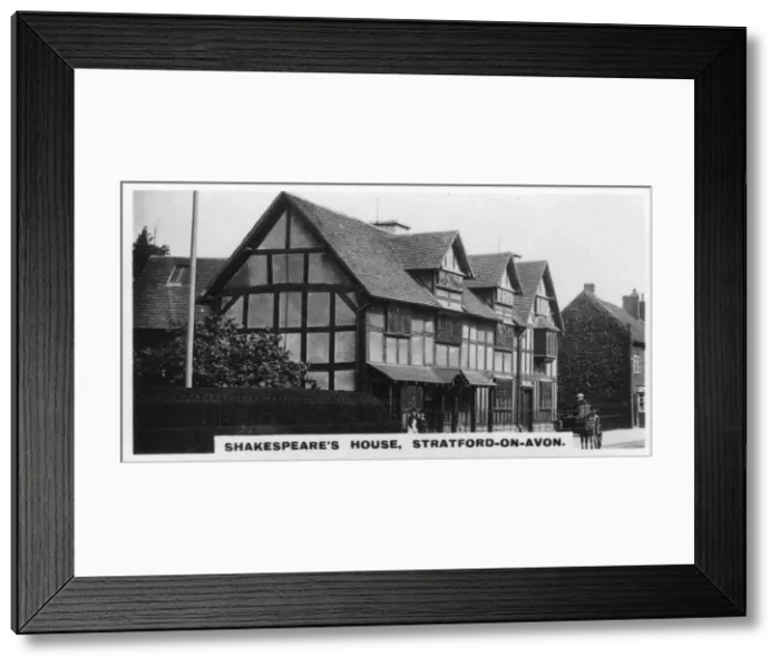 Framed Print : Shakespeares house, Stratford-on-Avon, Warwickshire, c1920s Framed Print : Shakespeares house, Stratford-on-Avon, Warwickshire, c1920s