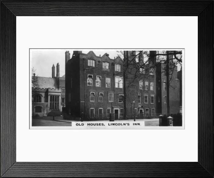 Framed Print : Old Houses, Lincolns Inn, London, c1920s Framed Print : Old Houses, Lincolns Inn, London, c1920s