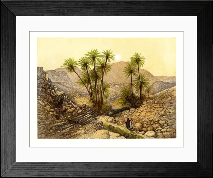 Framed Print : The Desert of Sinai, Egypt, c1870. Artist: W Dickens Framed Print : The Desert of Sinai, Egypt, c1870. Artist: W Dickens