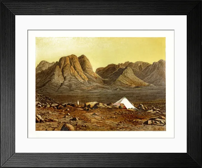 Framed Print : Mount Sinai, Egypt, c1870. Artist: W Dickens Framed Print : Mount Sinai, Egypt, c1870. Artist: W Dickens