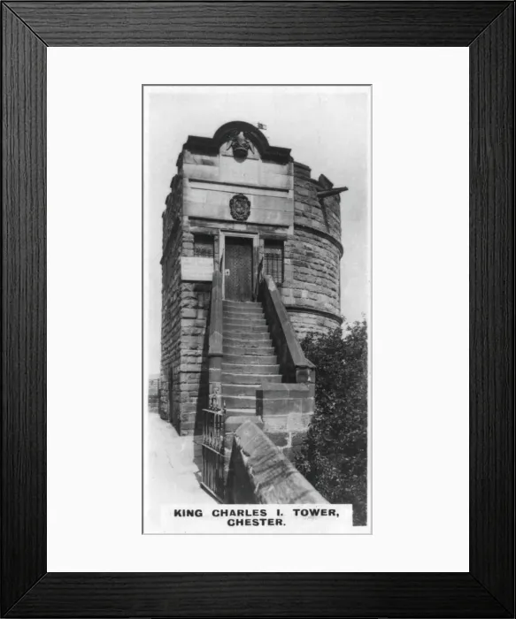 Framed Print : King Charles I Tower, Chester, c1920s