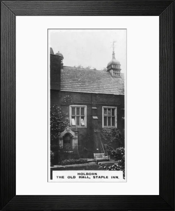 Framed Print : The Old Hall, Staple Inn, Holborn, London, c1920s Framed Print : The Old Hall, Staple Inn, Holborn, London, c1920s
