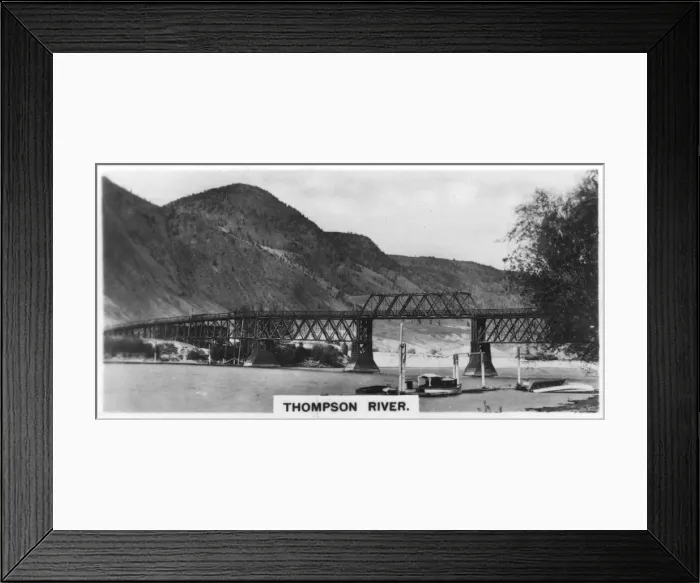 Framed Print : Thompson River, British Columbia, Canada, c1920s