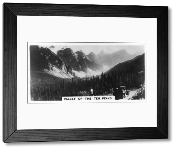 Framed Print : Valley of the Ten Peaks, Banff National Park, Alberta, Canada, c1920s Framed Print : Valley of the Ten Peaks, Banff National Park, Alberta, Canada, c1920s