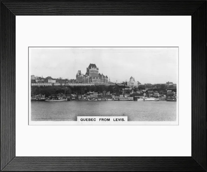 Framed Print : Quebec from Levis, Canada, c1920s Framed Print : Quebec from Levis, Canada, c1920s