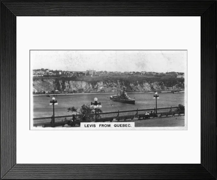 Framed Print : Levis from Quebec, Canada, c1920s Framed Print : Levis from Quebec, Canada, c1920s