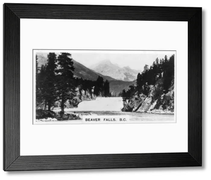 Framed Print : Beaver Falls, British Columbia, Canada, c1920s Framed Print : Beaver Falls, British Columbia, Canada, c1920s
