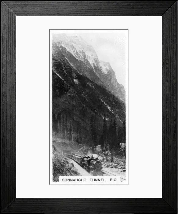 Framed Print : Connaught Tunnel, British Columbia, Canada, c1920s Framed Print : Connaught Tunnel, British Columbia, Canada, c1920s