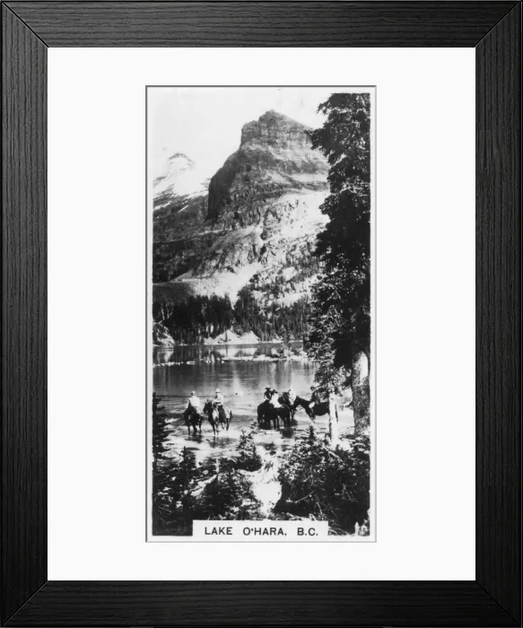 Framed Print : Lake O Hara, British Columbia, Canada, c1920s Framed Print : Lake O Hara, British Columbia, Canada, c1920s