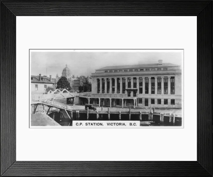 Framed Print : Canadian Pacific Station, Victoria, British Columbia, Canada, c1920s Framed Print : Canadian Pacific Station, Victoria, British Columbia, Canada, c1920s
