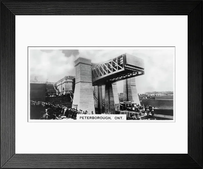 Framed Print : The Peterborough Lift Lock, Ontario, Canada, c1920s Framed Print : The Peterborough Lift Lock, Ontario, Canada, c1920s