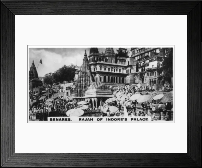 Framed Print : Rajah of Indores Palace, Benares, India, c1925 Framed Print : Rajah of Indores Palace, Benares, India, c1925