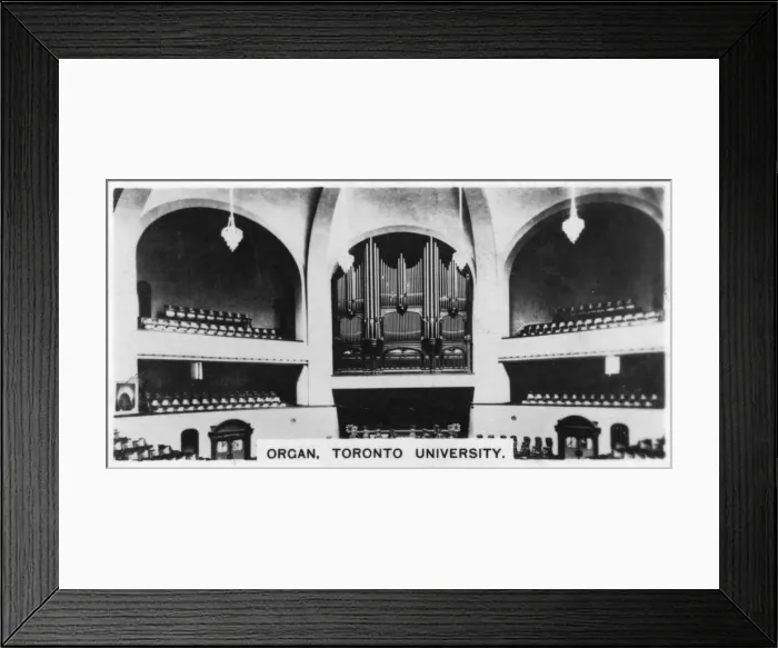 Framed Print : Organ, Toronto University, c1920s Framed Print : Organ, Toronto University, c1920s