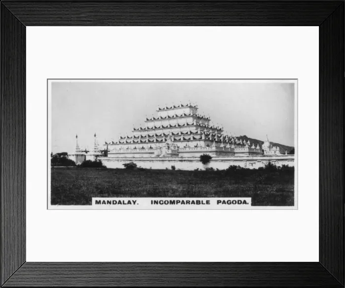 Framed Print : Incomparable Pagoda, Mandalay, Burma, c1925 Framed Print : Incomparable Pagoda, Mandalay, Burma, c1925
