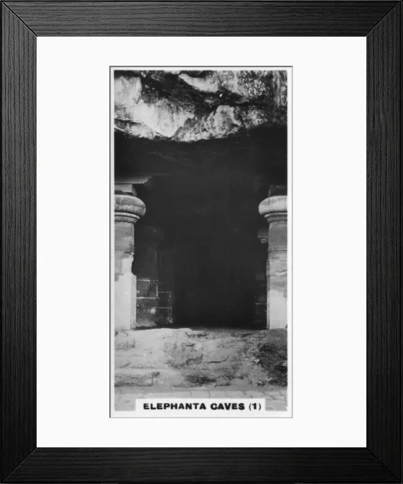 Framed Print : Elephanta Caves, Bombay, India, c1925 Framed Print : Elephanta Caves, Bombay, India, c1925
