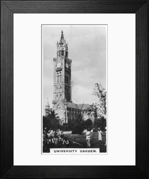 Framed Print : University Garden, Bombay, India, c1925