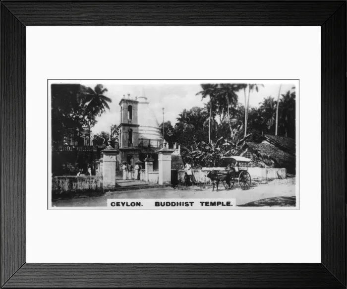 Framed Print : Buddhist Temple, Ceylon, c1925 Framed Print : Buddhist Temple, Ceylon, c1925
