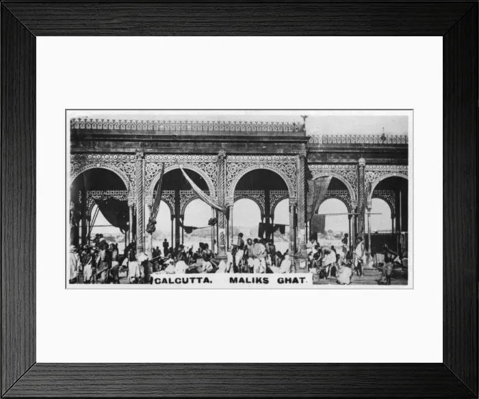 Framed Print : Maliks Ghat, Calcutta, India, c1925 Framed Print : Maliks Ghat, Calcutta, India, c1925