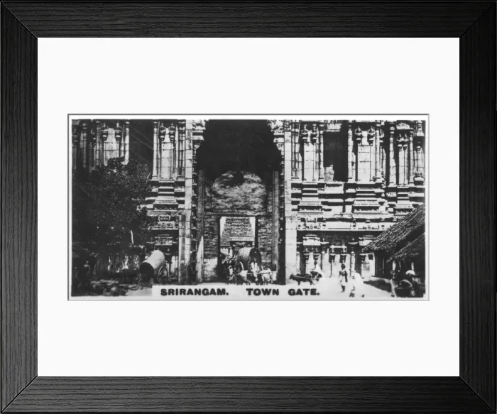 Framed Print : Town gate, Srirangam, India, c1925 Framed Print : Town gate, Srirangam, India, c1925