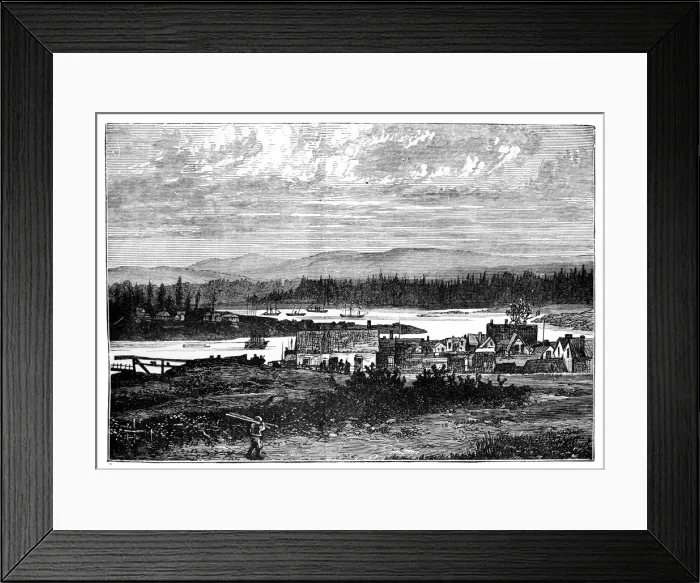 Framed Print : The Western Suburbs of Victoria, Vancouver Island, Canada, c1888 Framed Print : The Western Suburbs of Victoria, Vancouver Island, Canada, c1888