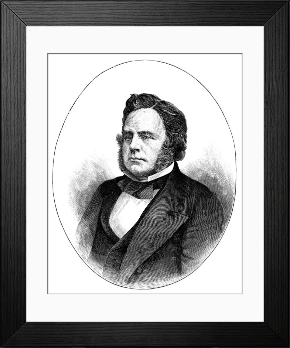 Framed Print : John Bright, British Radical and Liberal statesman, 1857, (c1888) Framed Print : John Bright, British Radical and Liberal statesman, 1857, (c1888)
