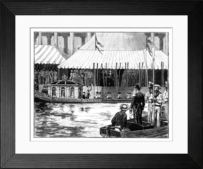 Framed Print : Opening of the London Coal Exchange, Royal Procession, Custom-House Quay, London, c1888 Framed Print : Opening of the London Coal Exchange, Royal Procession, Custom-House Quay, London, c1888