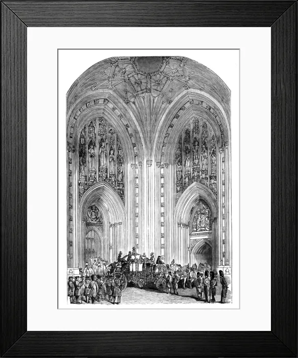 Framed Print : Grand Entrance, Westminster Palace, London, c1888 Framed Print : Grand Entrance, Westminster Palace, London, c1888